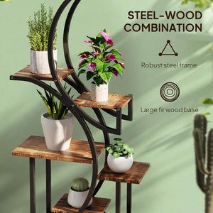 S-Shaped Plant Stand - 8 Tier Plant Shelf
