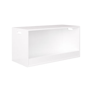 Open Toy Storage Box For Kids, Organizer Bin For Plush Toys, Books - White