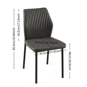 Dining Chairs Living Room Chair Modern Kitchen Armless Side Chair With Metal Legs