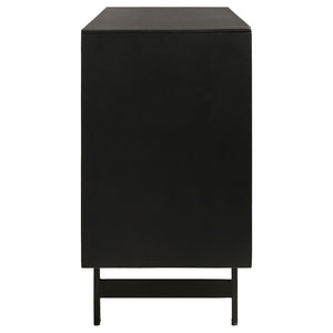 Madrid - 3 Door Accent Cabinet Doors - Natural / Black