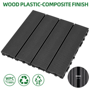 Tiles 9PCS Waterproof Outdoor and Indoor Flooring for Patio, Balcony, Porch, Backyard, Bedroom