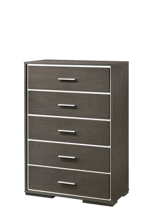 Escher - Chest - Gray / Oak - Best Buy Furniture