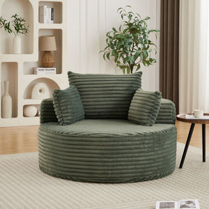Modern Single Sofa With Backrest Pillow For Living Room