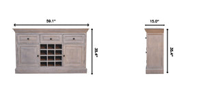 Wine Storage Unit - Gray Ash
