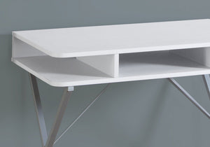 Computer Desk For Home Office, Laptop, Storage Shelves, Modern Convenient Design - White - Best Buy Furniture