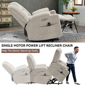 Power Lift Recliner Chair with Massage and Heat