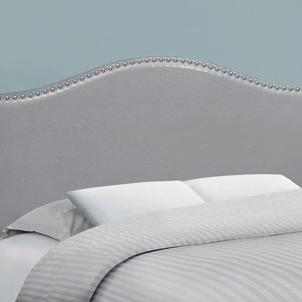 Full Size, Bed Headboard Only, Upholstered Transitional - Gray - Best Buy Furniture