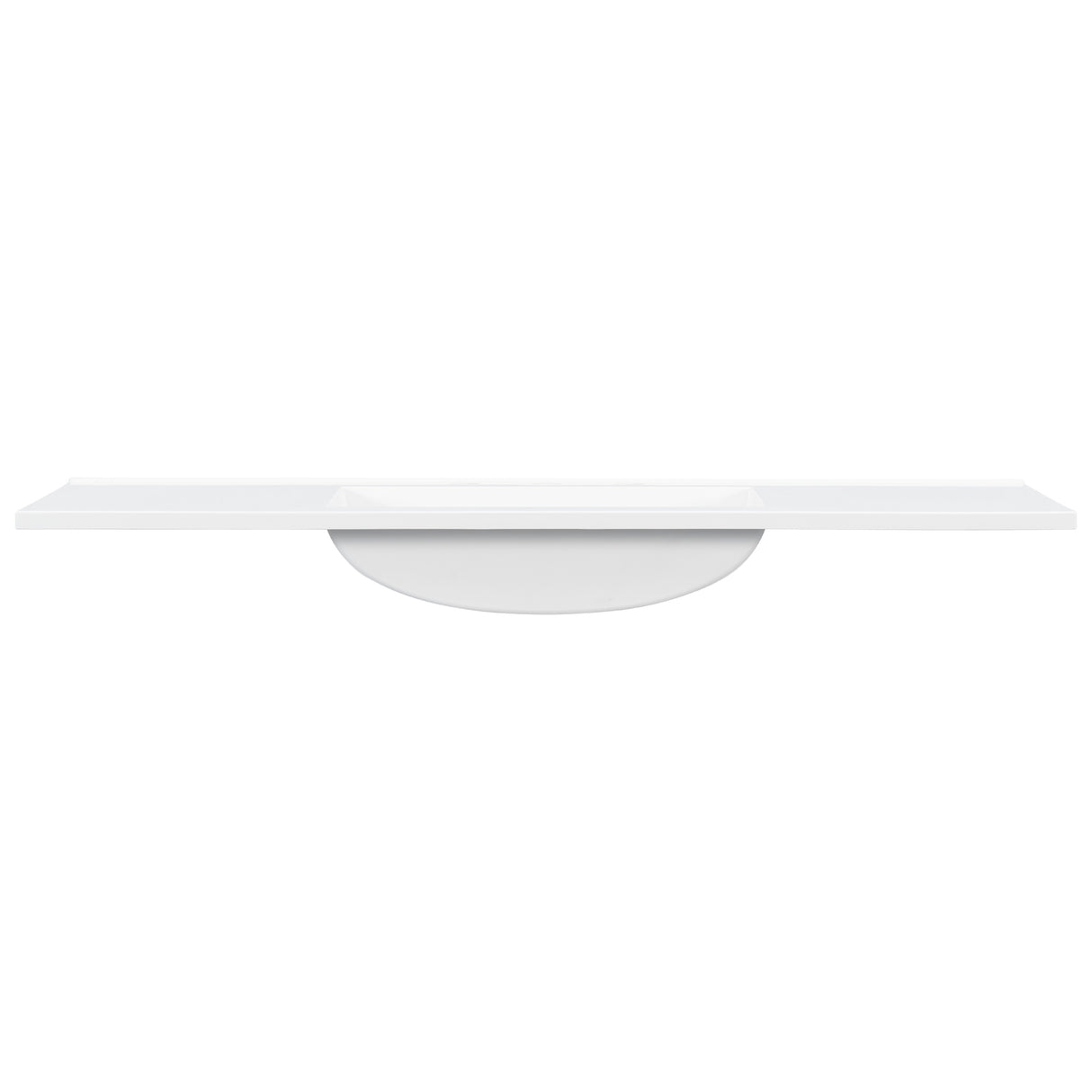 48" Composite Bathroom Vanity Top with Integrated Basin
