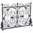 Darcie - Wrought Fireplace Screen, Ornate Design - Best Buy Furniture