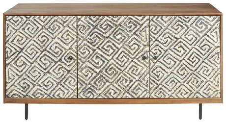 Kerrings - Accent Cabinet - Brown / Black / White - Best Buy Furniture