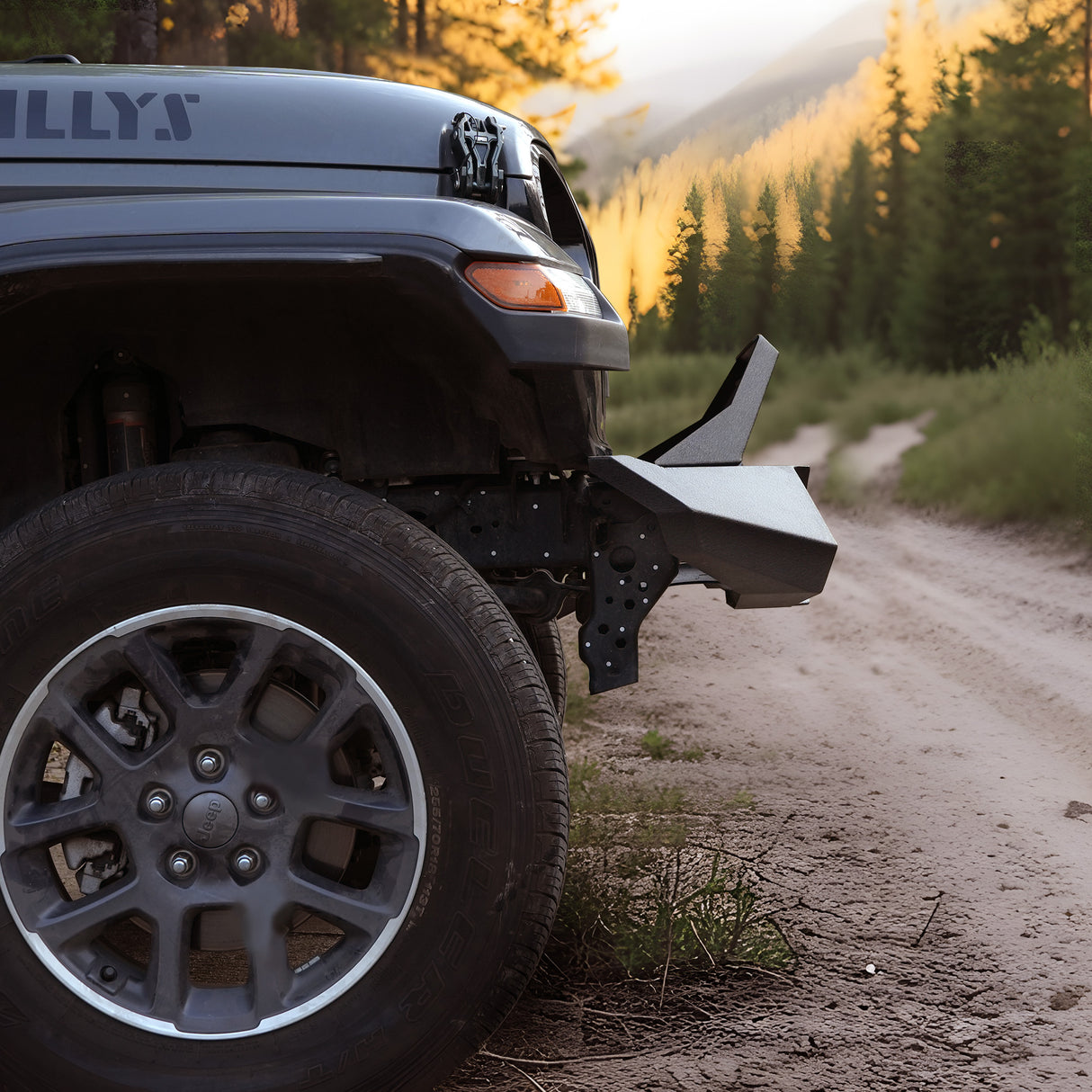 X Style Front Bumper with Winch Plate Compatible with Wrangler JK (2007-2017)