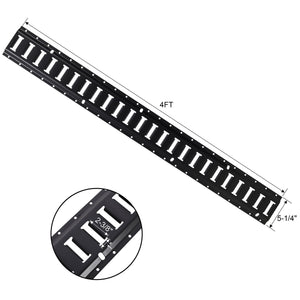 Heavy Duty E Track Tie-Down Rail Kit With O-Ring Anchors And Rope Tie Offs