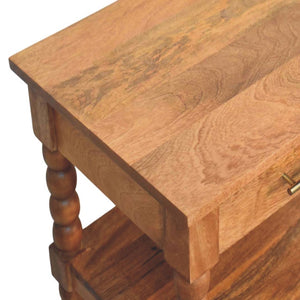 Solid Wood Barley Twist Side Table