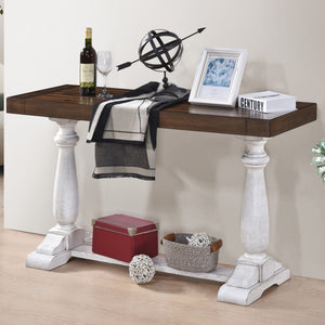 Farmhouse Retro Design Pedestal Sofa Tabe