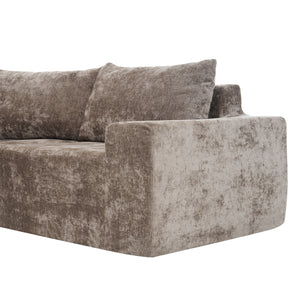 Modular Cloud Sectional Sofa Set, U-Shaped Upholstered Couch With Deep Seat