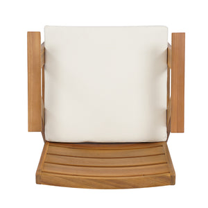 Outdoor Dining Chairs Set of 2, Acacia Wood Patio Chairs