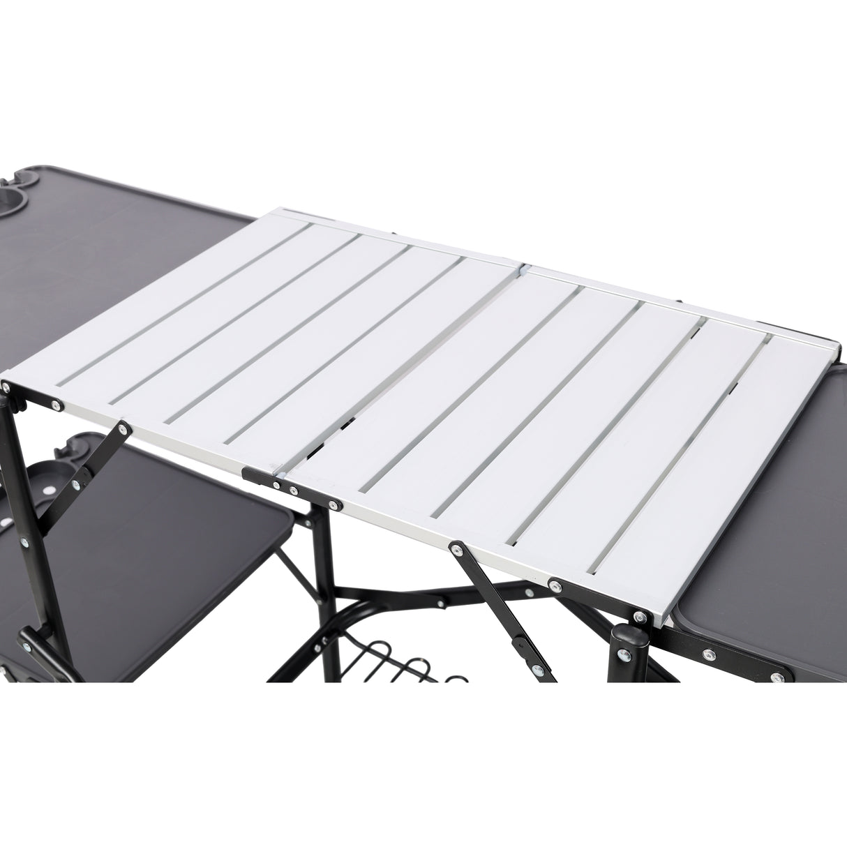 Folding Camping Kitchen Table - Portable Outdoor Cooking Station