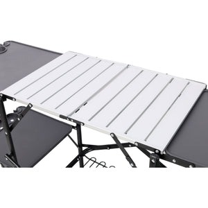 Folding Camping Kitchen Table - Portable Outdoor Cooking Station