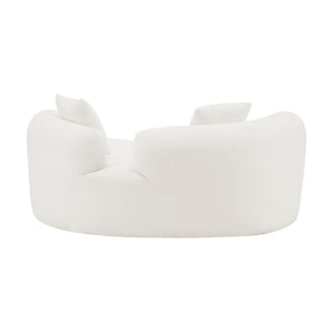 Modern Curved Loveseat
