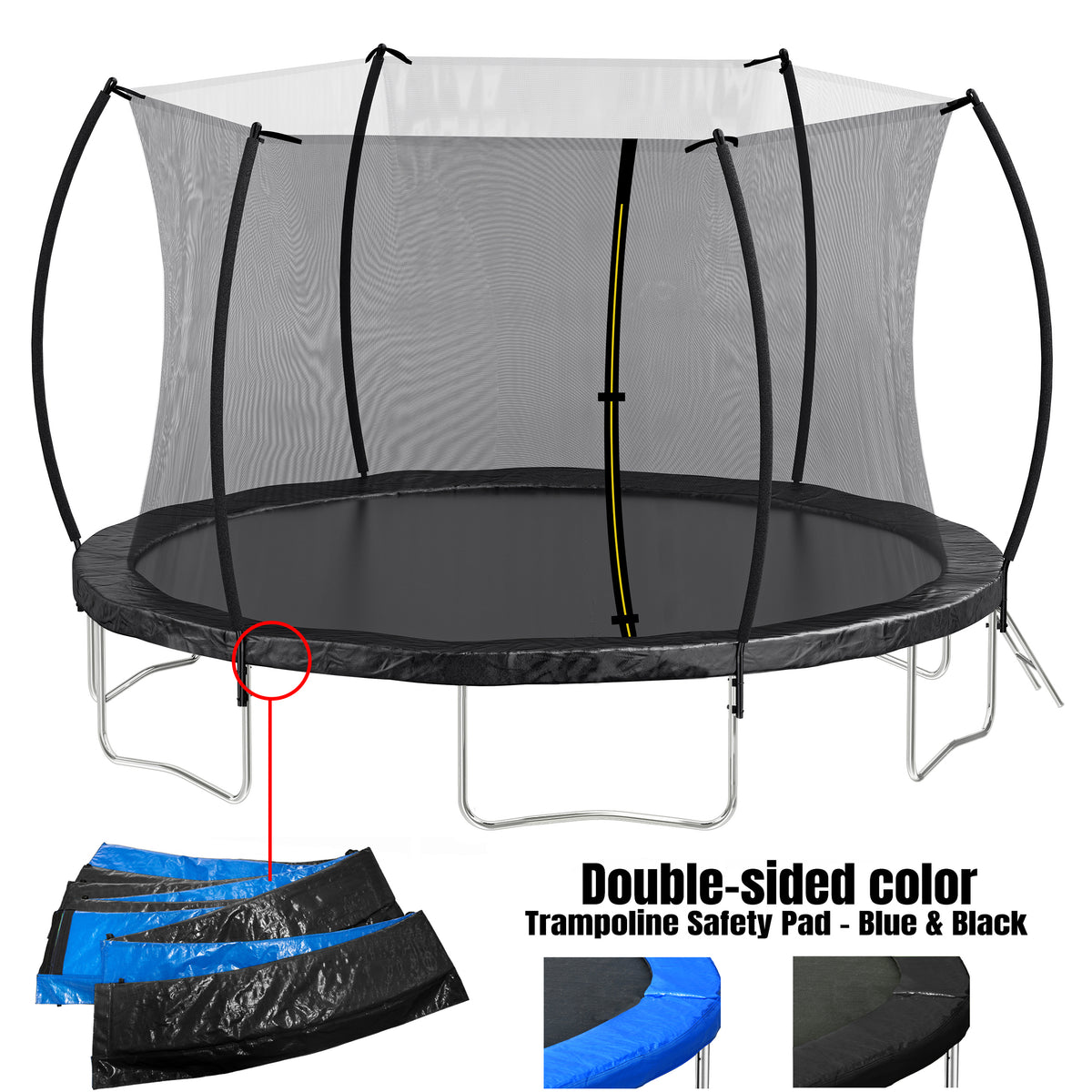 14FT Trampoline with Enclosure