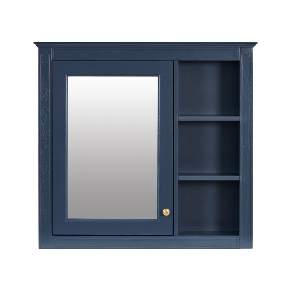 Wall Mounted Medicine Cabinet With Mirror and 3 Open Shelves