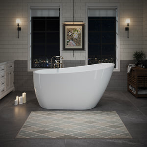 55" Acrylic Freestanding Bathtub