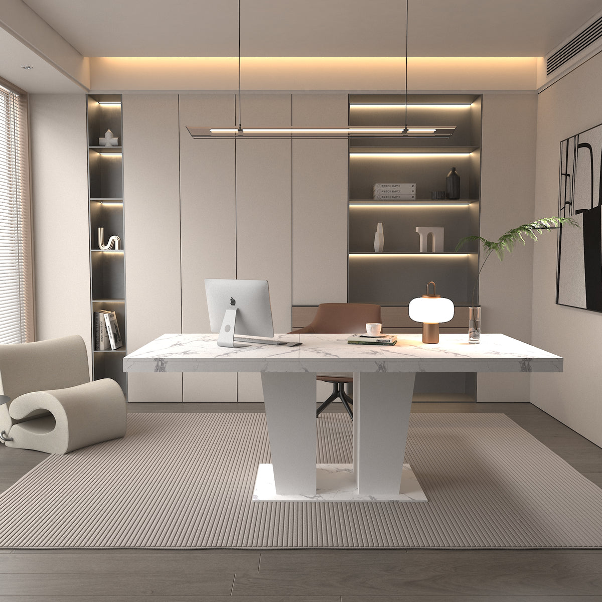 Extendable Dining Room Table for 6-10
