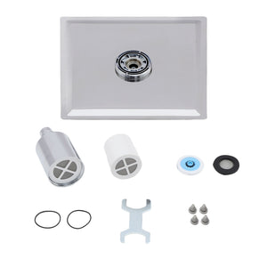 Ultra Thin 8" Square Rain Shower Head 304 Stainless Steel, Wall / Ceiling Mounted