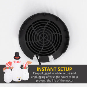 6.1' Inflatable Outdoor Christmas Display - Three Snowmen