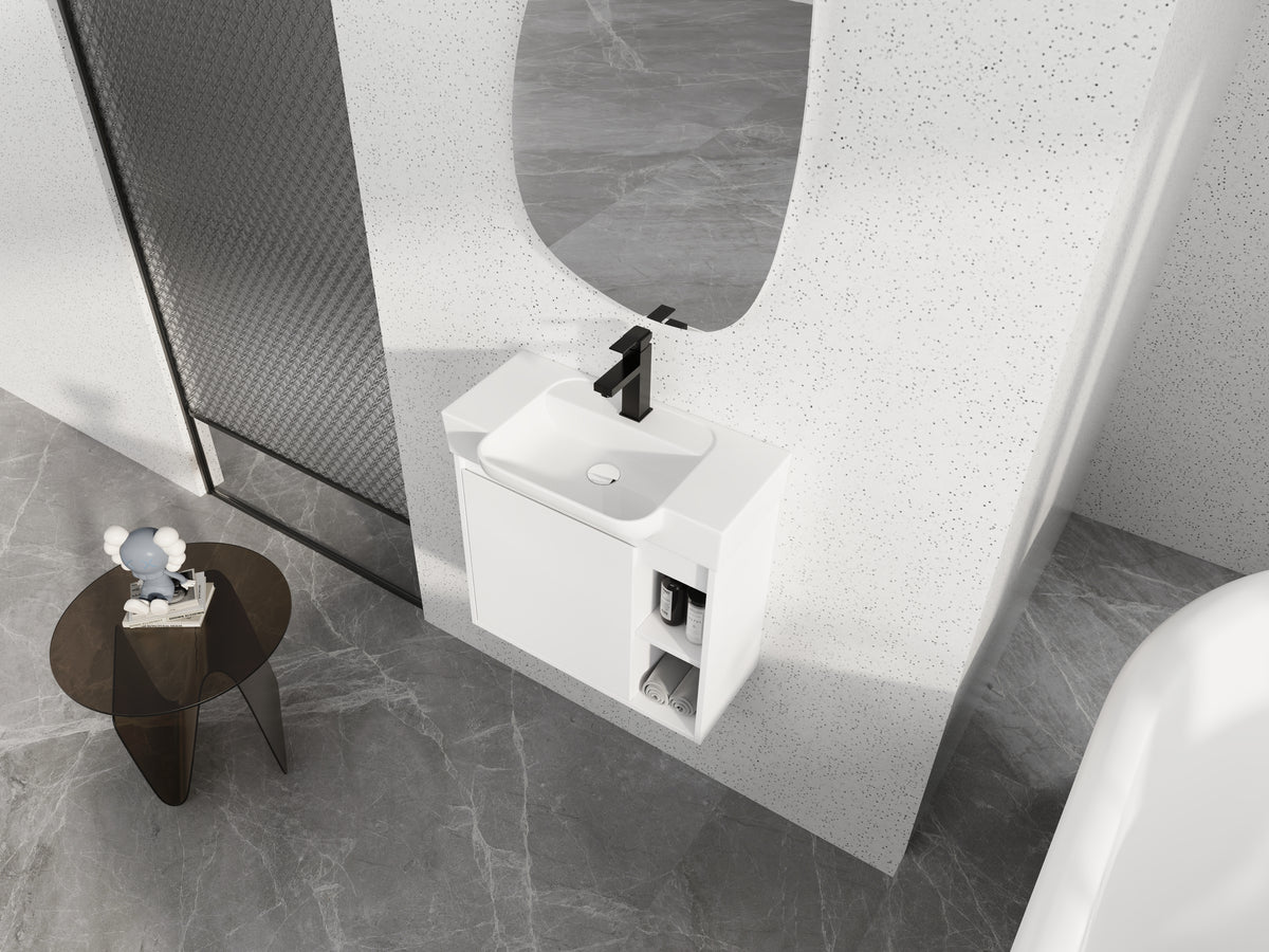 24'' Wall-Mounted Bathroom Vanity