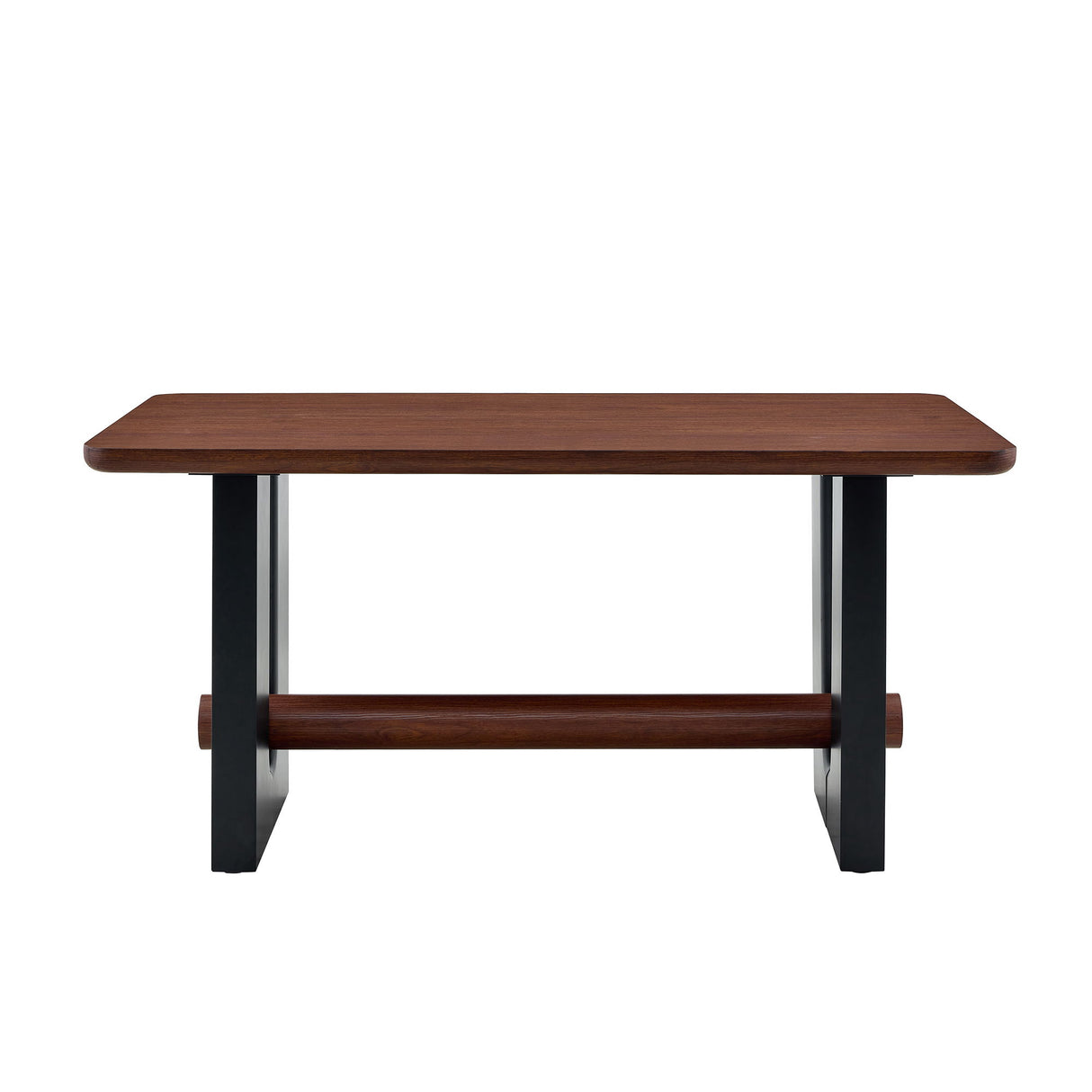 Compact Dining Table - Walnut / Black