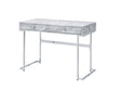 Tigress - Printed Faux Marble Top Writing Desk - White - Best Buy Furniture