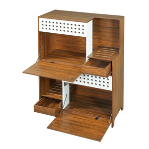 Modern 2-in-1 Cat Furniture, Litter Box Enclosure Side Table
