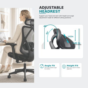 Ergonomic Office Chair with Adjustable Lumbar Support