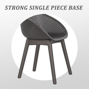 Modern Lounge Chair Set With Round Table