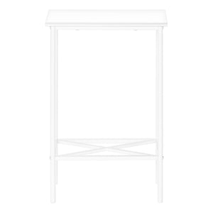 Accent Side Table, Narrow, Small, 2 Tier, Contemporary & Modern