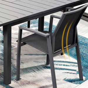 Patio Stackable Dining Chairs (Set of 4)