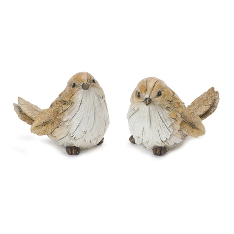 Carved-Leaf-Bird-Figurine-(Set-of-2)-Christmas-Decor