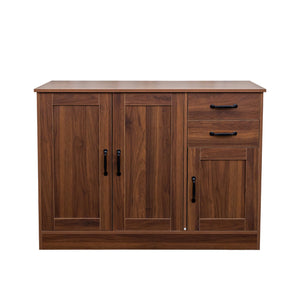 Modern Wood Buffet Sideboard with 2 Doors, 1 Storage & 2 Drawers