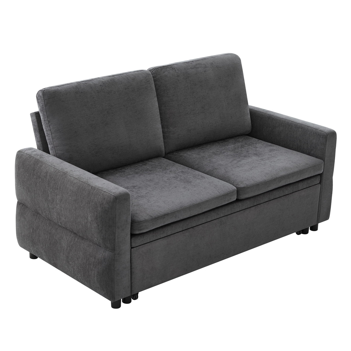 Convertible Sofa Bed Loveseat With Adjustable Backrest And USB Ports