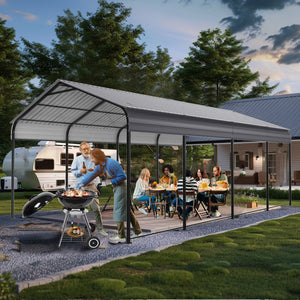 Heavy Duty Metal Carport 12 × 20 FT