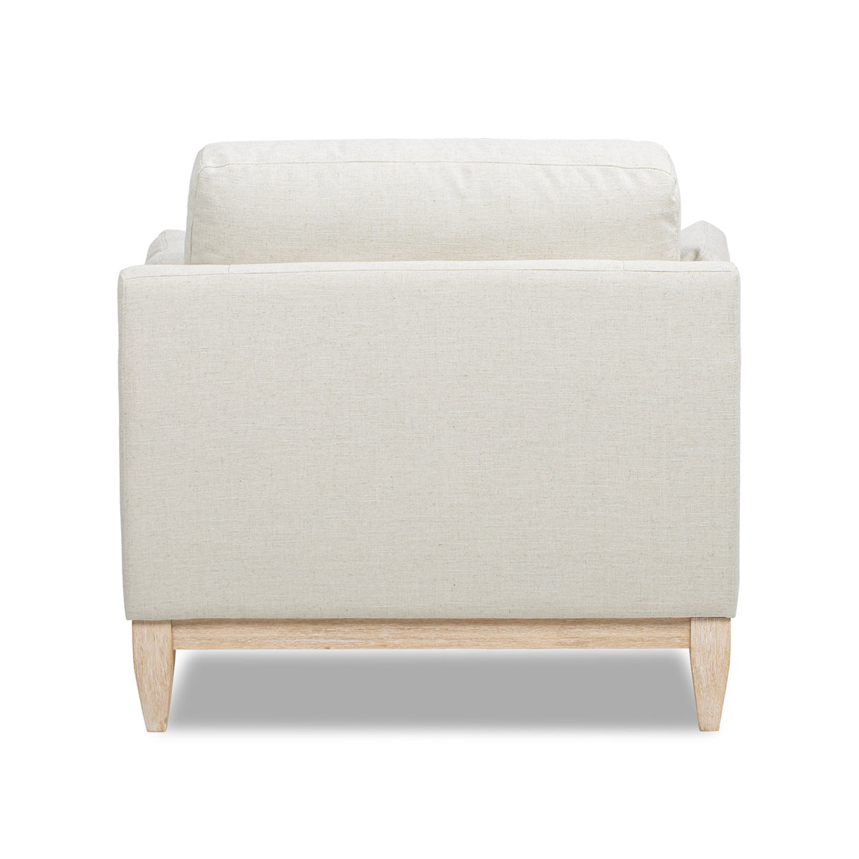Pasadena 36" Wide Modern Farmhouse Accent Arm Chair Flax
