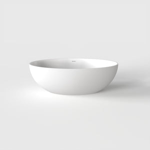 67 Inch Freestanding Solid Surface Soaking Bathtub