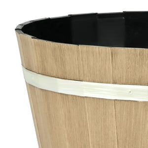 Resin Whiskey Barrel Planter Garden Flower Plant Pot