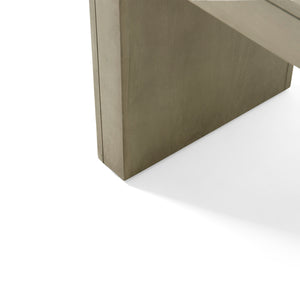Acacia Wood Dining Bench, Grey+Taupe