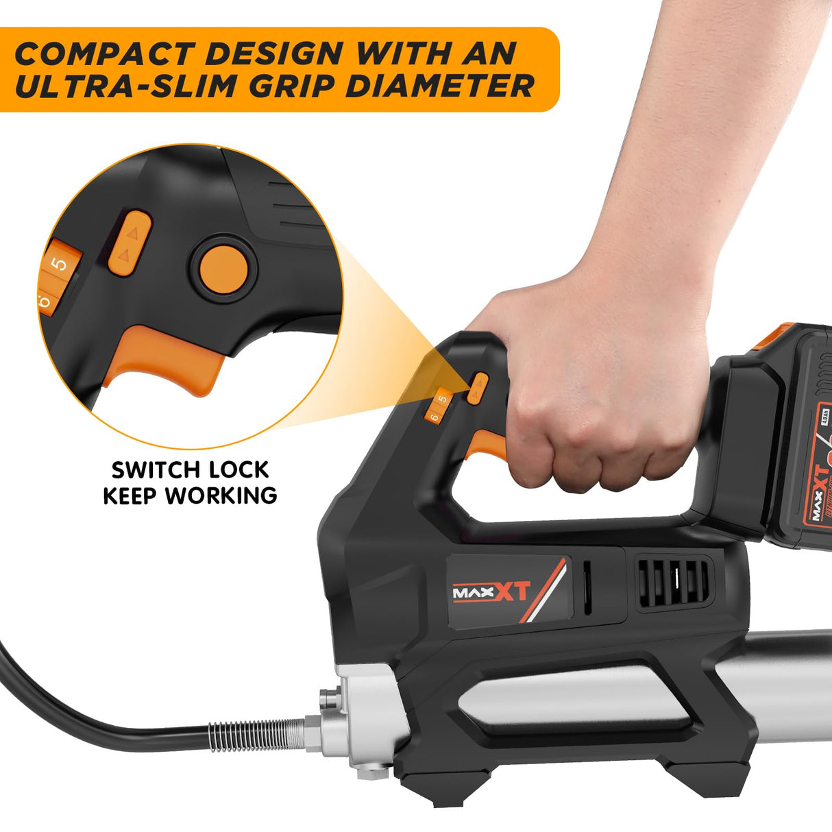 Cordless Heavy Equipment Grease Gun
