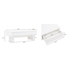 Ella - Coffee Table With 2 Full Extension Drawers