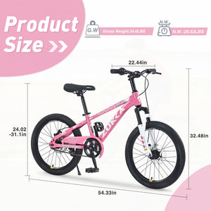 ZUKKA 20 Inch Mountain Bike for Boys and Girls (Ages 7-10)