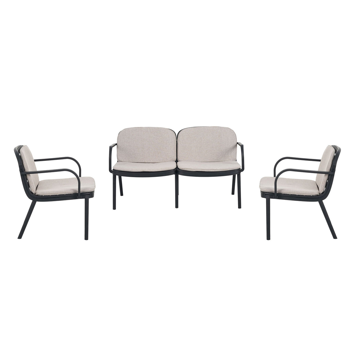 Luna - Outdoor Patio 3 Pieces Chat Set - Best Buy Furniture