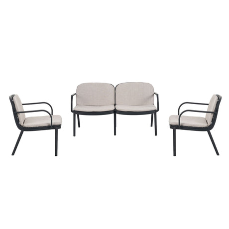 Luna - Outdoor Patio 3 Pieces Chat Set - Best Buy Furniture